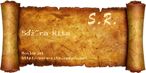 Séra Rita névjegykártya